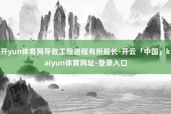 开yun体育网导致工程进程有所延长-开云「中国」kaiyun体育网址-登录入口