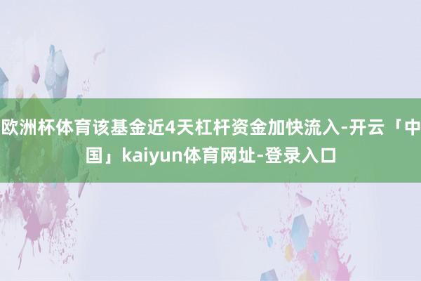 欧洲杯体育该基金近4天杠杆资金加快流入-开云「中国」kaiyun体育网址-登录入口