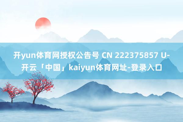 开yun体育网授权公告号 CN 222375857 U-开云「中国」kaiyun体育网址-登录入口